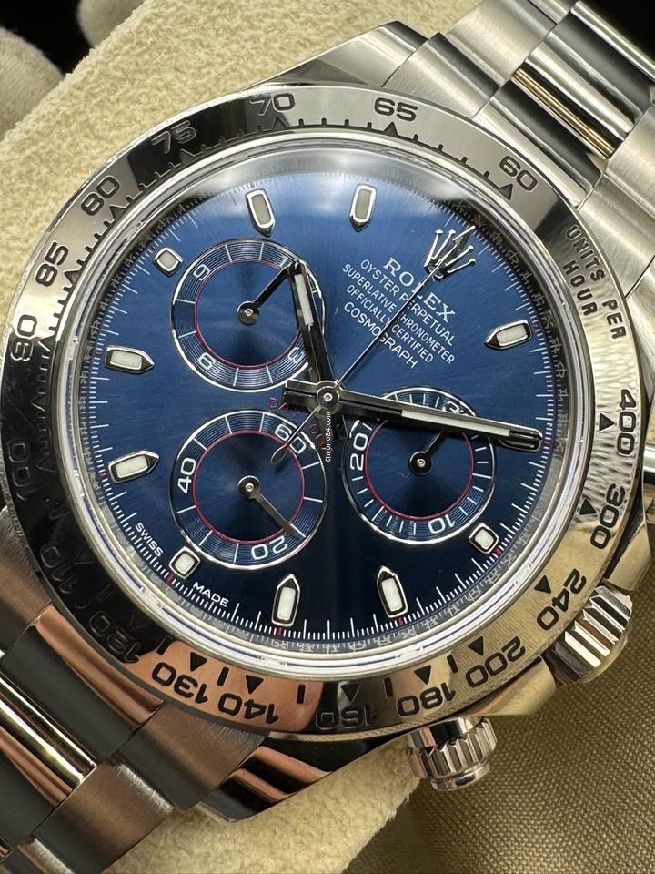 Rolex Cosmograph Daytona 116509 White Gold Blue