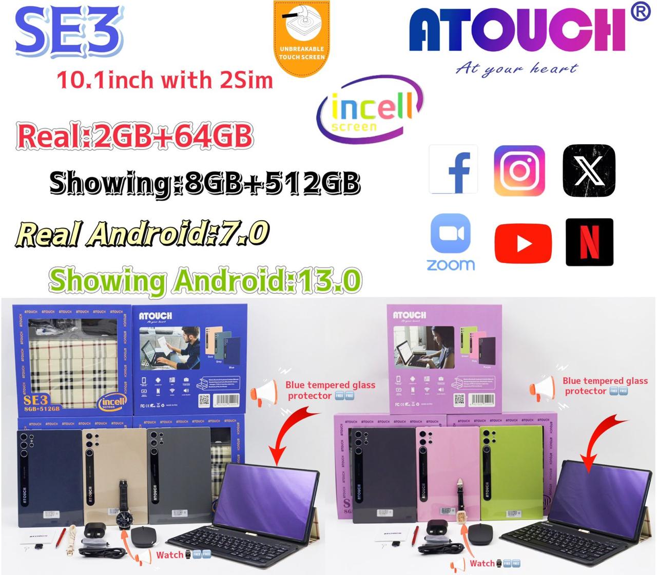 Tablettes Atouch SE3